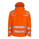 Orangene HiVis Winter Softshelljacke