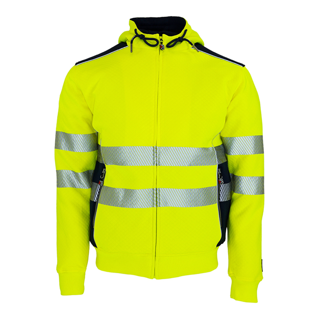 Bild von Hoodie BORN Hivis-Gelb