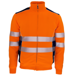 Sweatjacke Hivis mit Kontrastfarbe